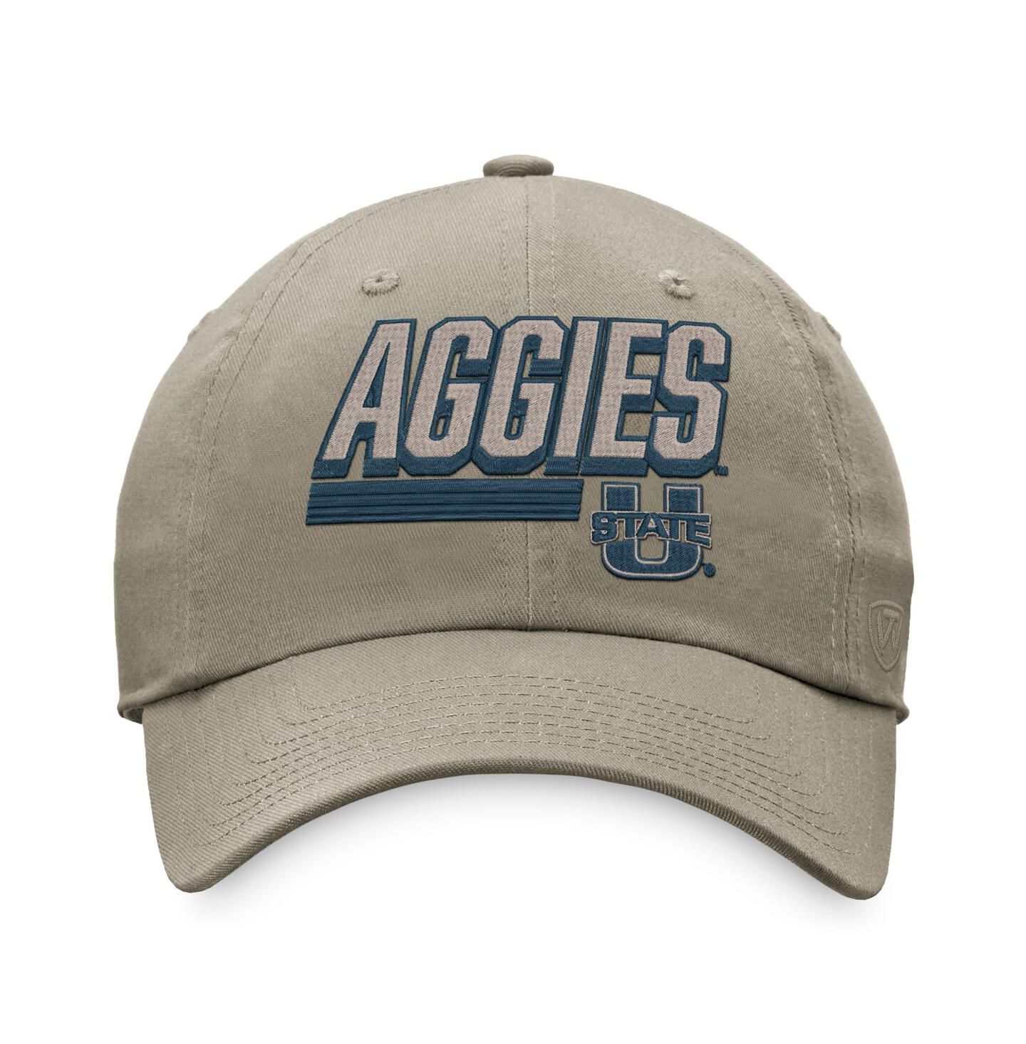 Мужская кепка Top of the World Khaki Utah State Aggies Slice Adjustable Hat — фото 3