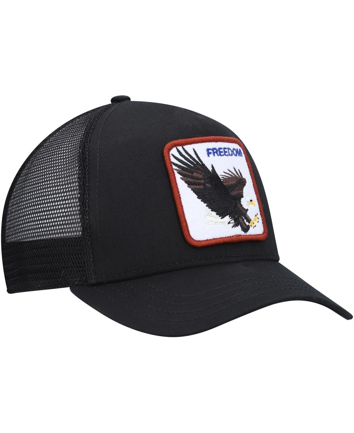 Shop Goorin Bros Men's . Black The Freedom Eagle Trucker Snapback Hat