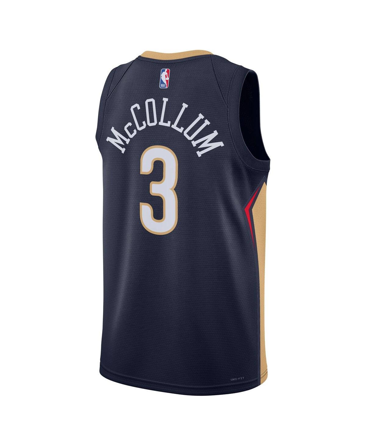 Men's and Women's Nike C.j. McCollumNew Orleans Pelicans Swingman Jersey - Icon Edition - Navy