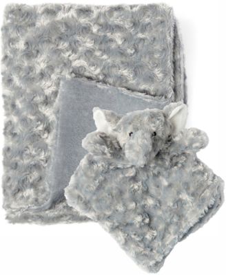 Tendertyme Baby Boys or Baby Girls Curly Plush Blanket 2 Piece Set - Plush Gray 29$