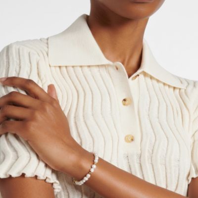 18K Gold Plated Freshwater Pearl with Star and Pearl Twinkie - Twinkie Bracelet 8" For Women and Girls