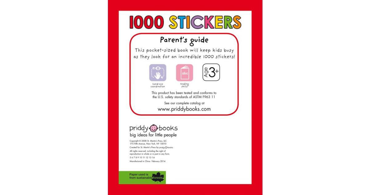1000 Stickers by Roger Priddy
