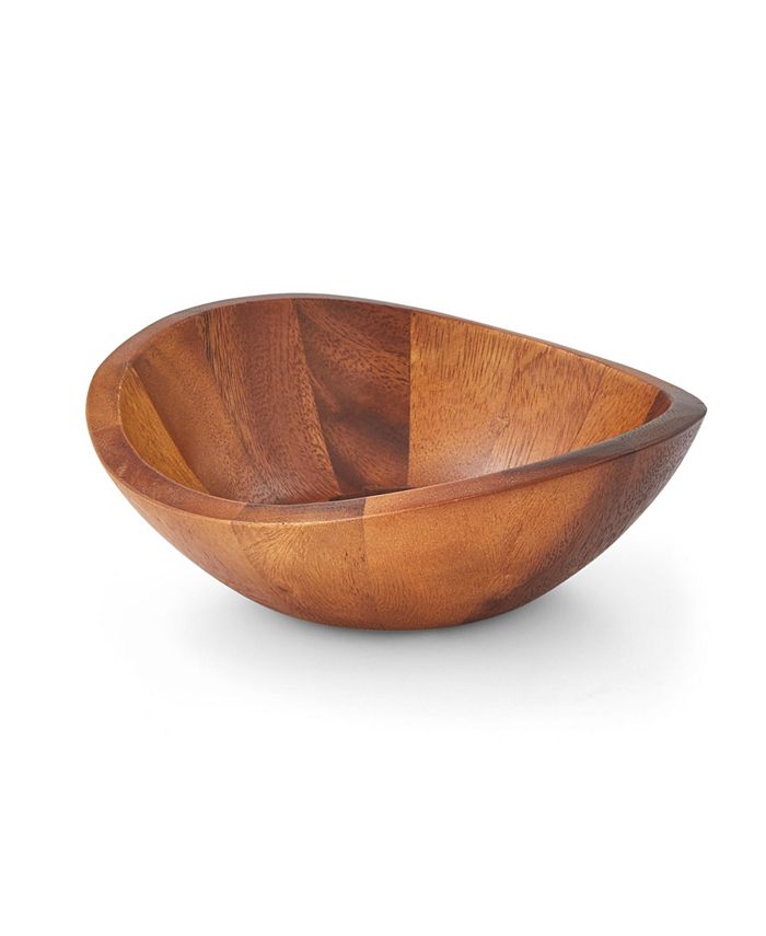 Nambé Nambe Braid Set of 4 Individual Wood 8" Salad Bowls Macy's