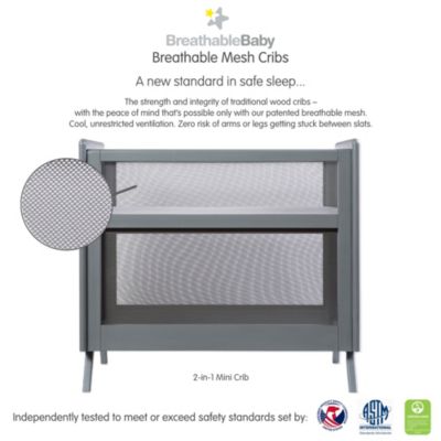 Breathable Mesh 2-in-1 Mini Crib — Greenguard Gold Certified