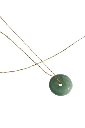 Button jade pendant necklace - Macy's
