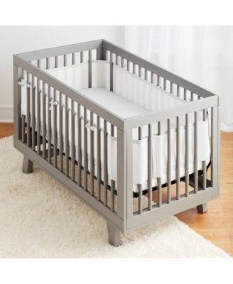 Halo Dream Inc Breathable Mesh Liner for Full-Size Cribs Classic 3mm Mesh Size 4FS Covers 3 or 4 Sides - White 45$