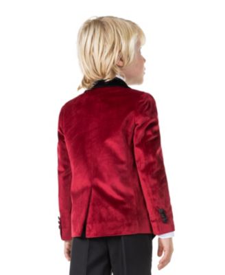 Toddler and Little Boys Padded Shoulders Dinner Jacket