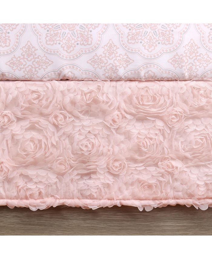 The Peanutshell Arianna 7 Piece Baby Nursery Crib Bedding Set, Quilt