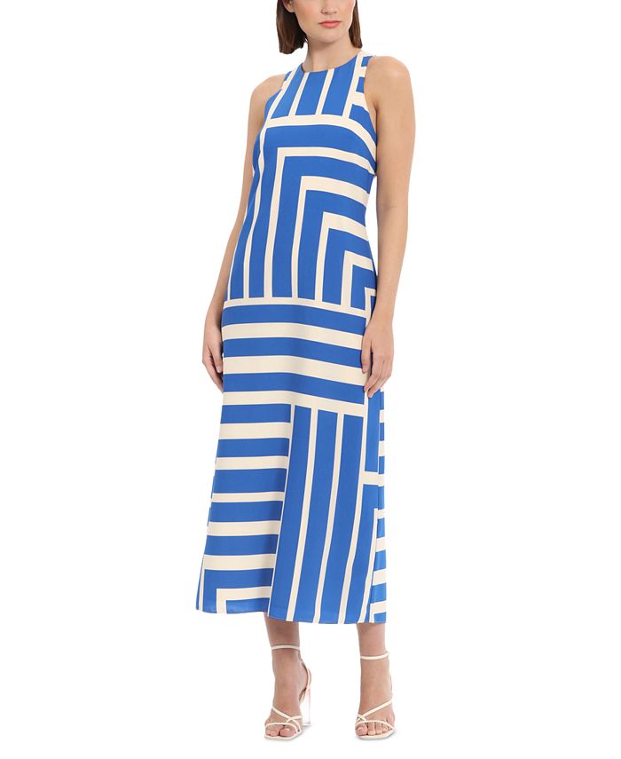 Donna Morgan Women's Striped Sleeveless Maxi Dress - Macy's