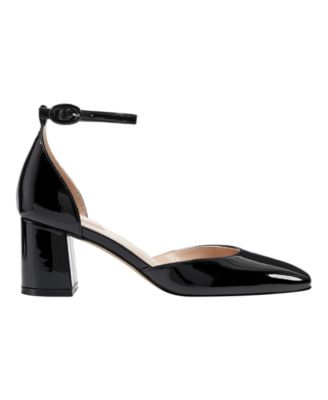 Women's Lets Add Square Toe Block Heel Ankle Strap Pumps