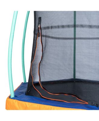 JumpKing 7' Trampoline with Mini Basketball Hoop