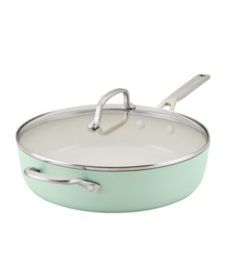 Hard Anodized Ceramic Nonstick 5 Quart Saute Pan with Lid