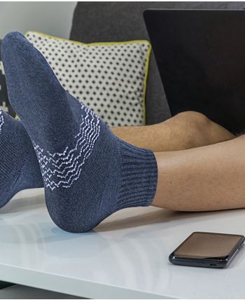 Mio Marino Men's Moisture Control Low Cut Ankle Socks - 3 Pack - Macy's