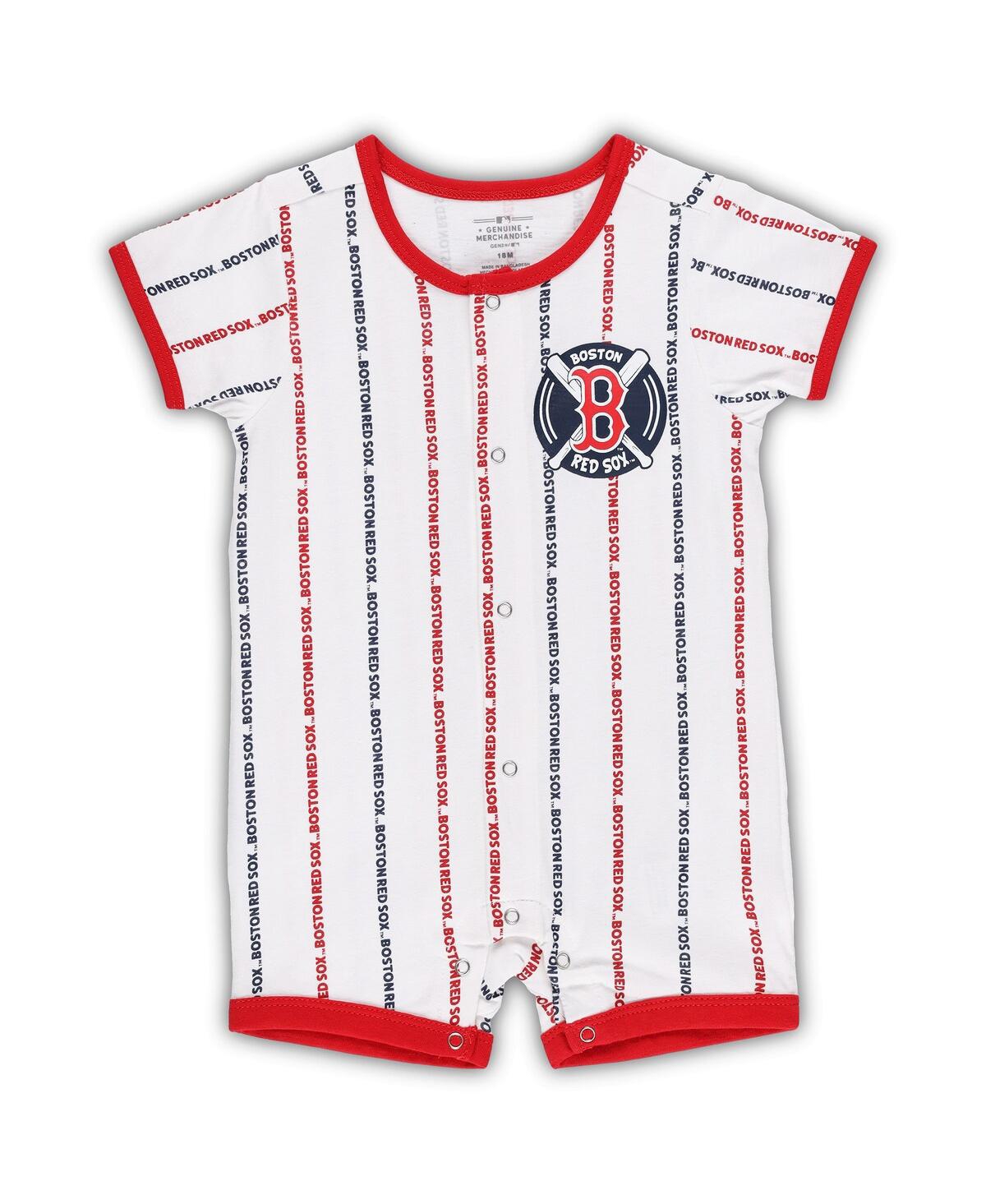 Shop Outerstuff Infant Boys And Girls White Boston Red Sox Ball Hitter Coverall