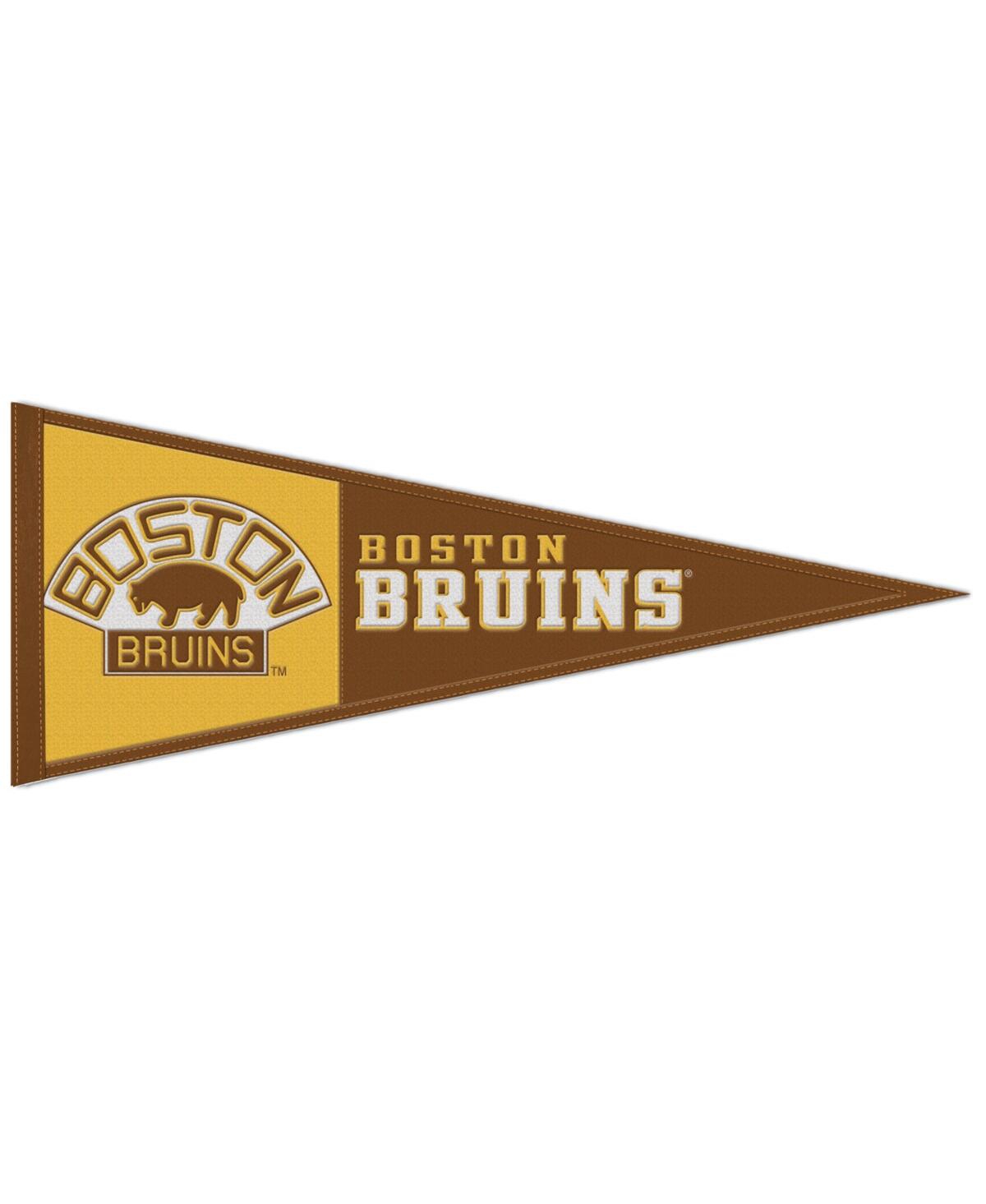 Wincraft Boston Bruins 13" X 32" Retro Logo Pennant In Brown