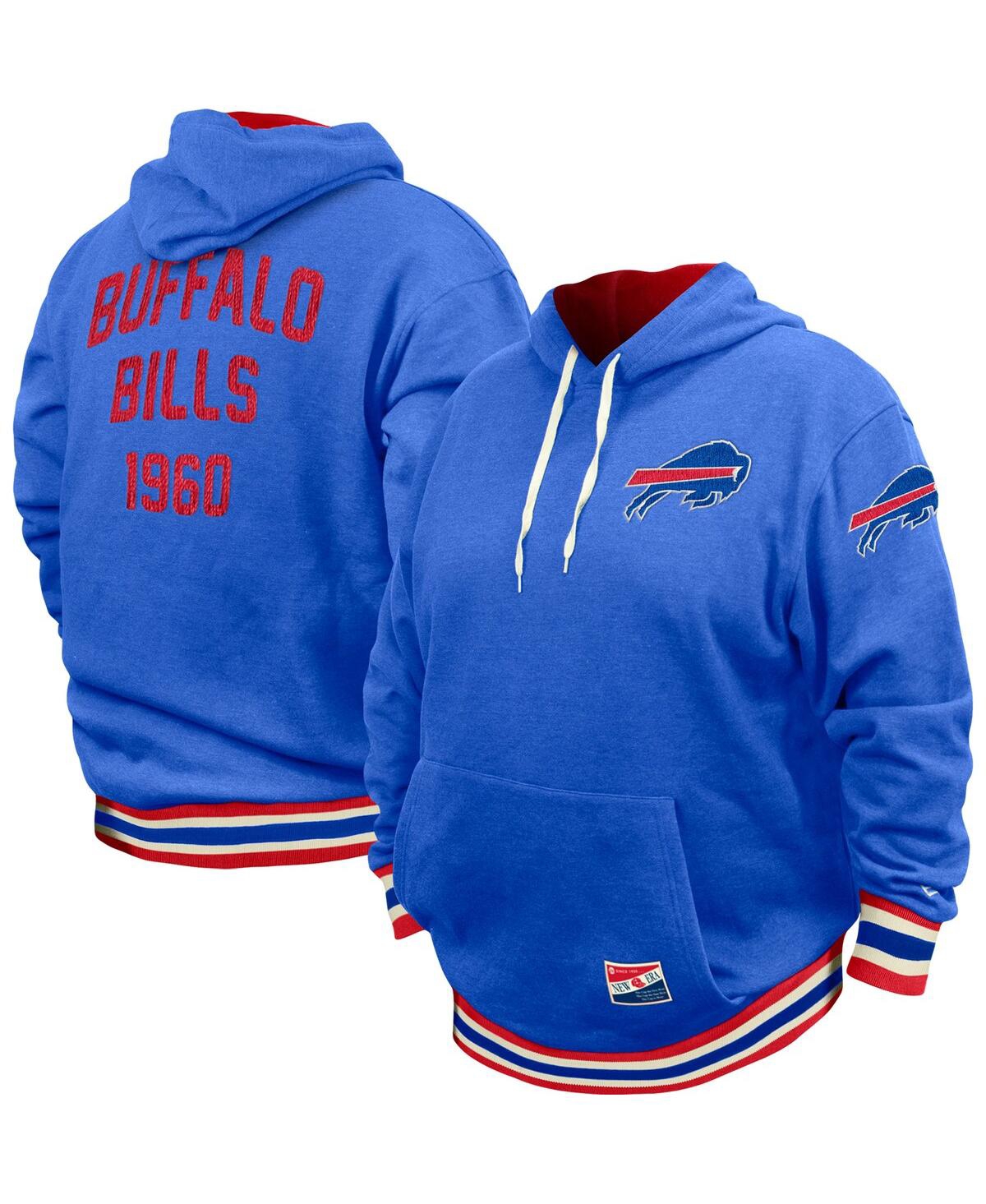 Shop New Era Men's  Royal Buffalo Bills Big And Tall Nfl Pullover Hoodie
