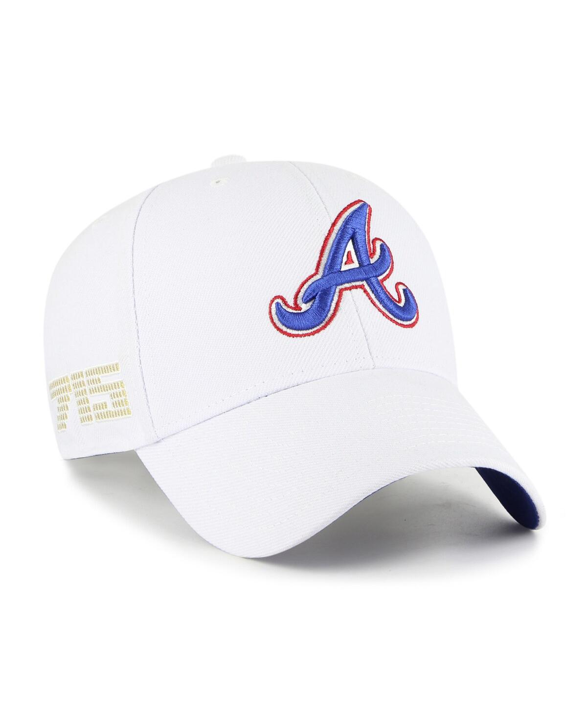 47 Brand Men's ' White Atlanta Braves 2023 City Connect Mvp Adjustable Hat