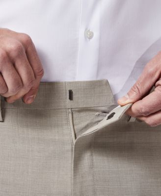 Men's Slim-Fit Stretch Check Dress Pants