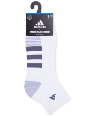 Men's 3-pk. Cushioned Quarter Logo Socks