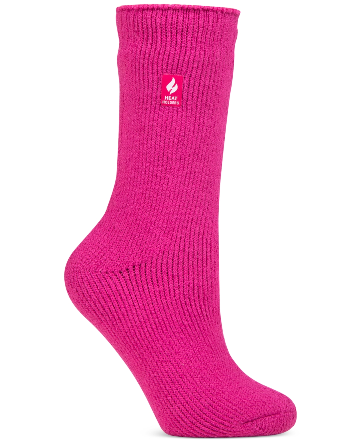 Women's Lite Dahlia Solid Crew Socks - Bright Pin
