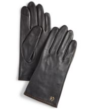 Macys leather gloves store