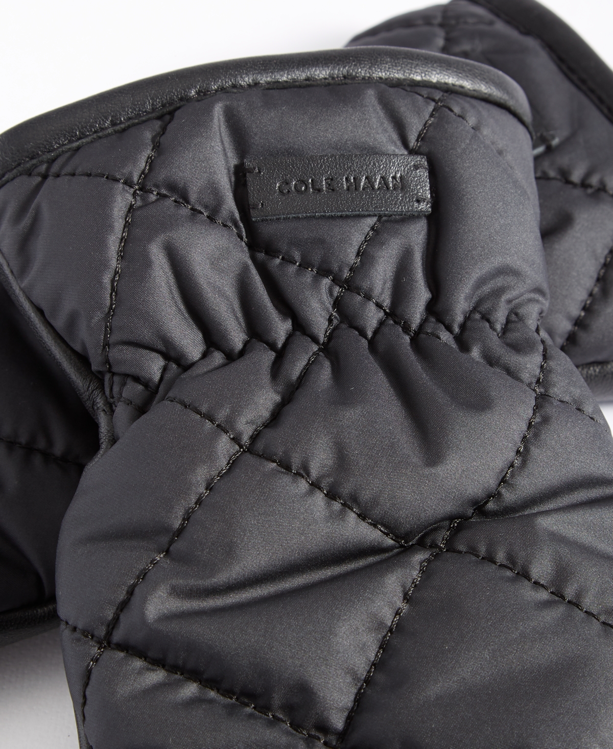 Cole Haan Women's Faux-Fur-Lined Quilted Puffer Mittens