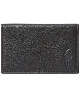 Polo Ralph Lauren Men s Pebbled Leather Card Wallet Macy s