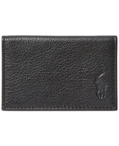 Polo Ralph Lauren Men's Pebbled Leather Card Wallet