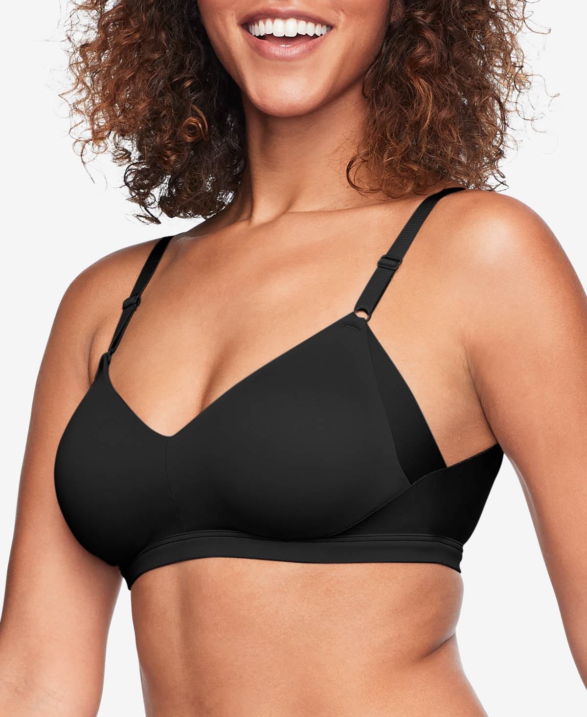Warners No Side Effects Underarm and Back-Smoothing Comfort Wireless Lift T-Shirt Bra RN2231A - Blush