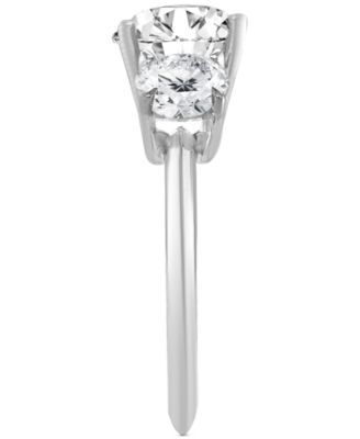 Certified Lab Grown Diamond Three Stone Engagement Ring (4 ct. t.w.) in 14k Gold