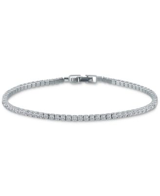 Cubic Zirconia Tennis Bracelet in Sterling Silver