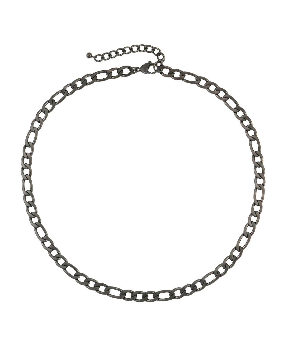Bradley Figaro Link Necklace - Black