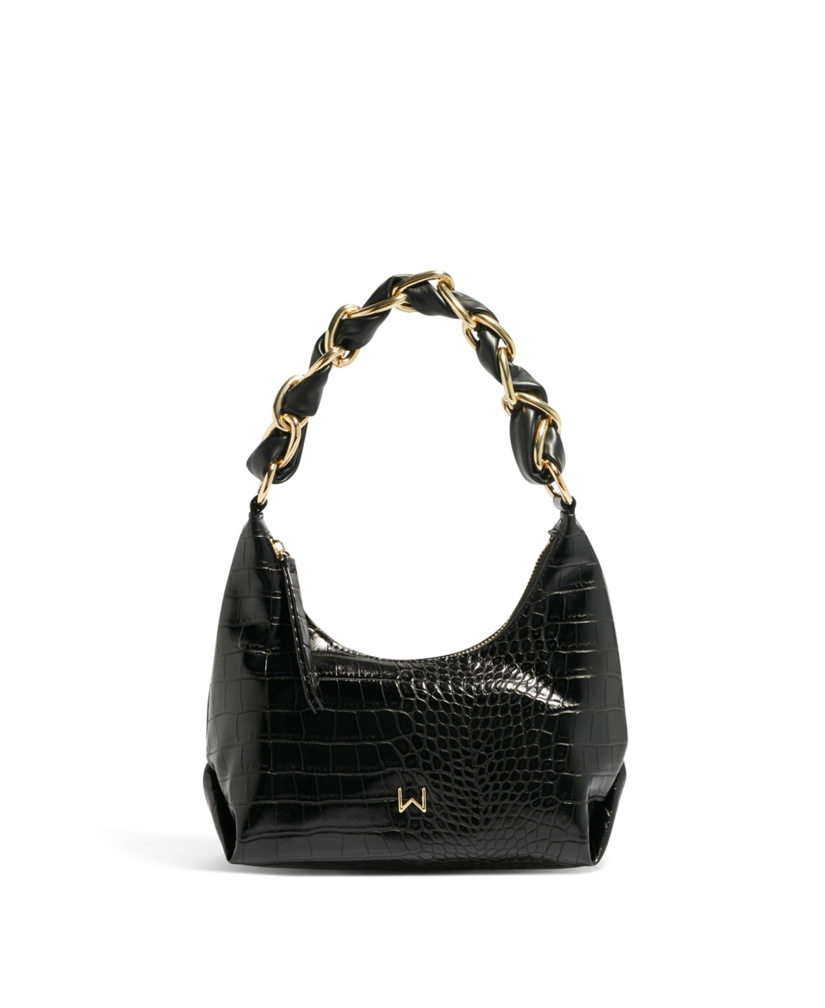 H.o.w We Allure Small Hobo Wallet - Black