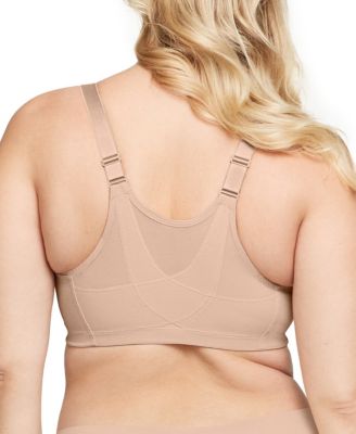 Women's Full Figure Plus Size MagicLift Front Close Posture Back Support Bra 1265