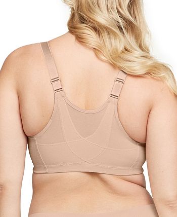 Lemorosy Women's Plus Size Full Coverage Front Closure Posture Back  Unpadded Wireless Minimizer Bra, Pure Nude, 32B : : Clothing,  Shoes & Accessories