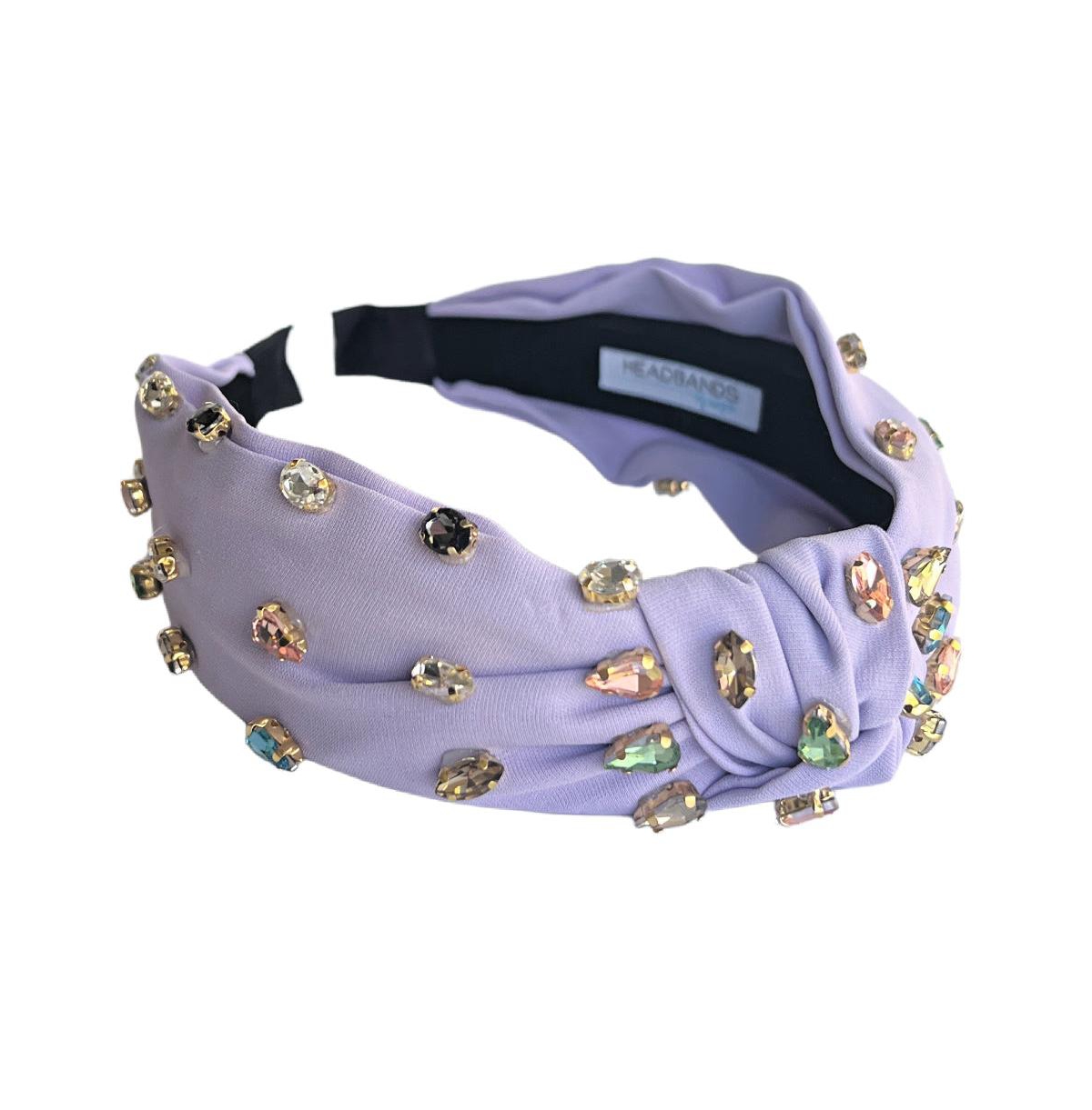 Women's Traditional Knot Headband - Purple Gem - Purple