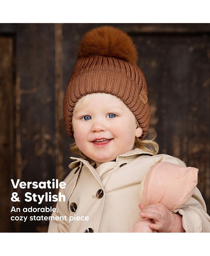 KeaBabies 2pk Baby Hats, Baby Beanies, Newborn Hats for Baby Girls