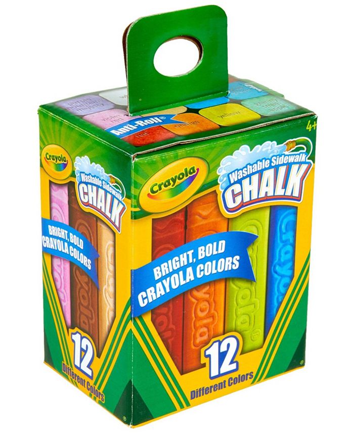 Crayola Washable Sidewalk Chalk 12/PkgAssorted Colors Macy's