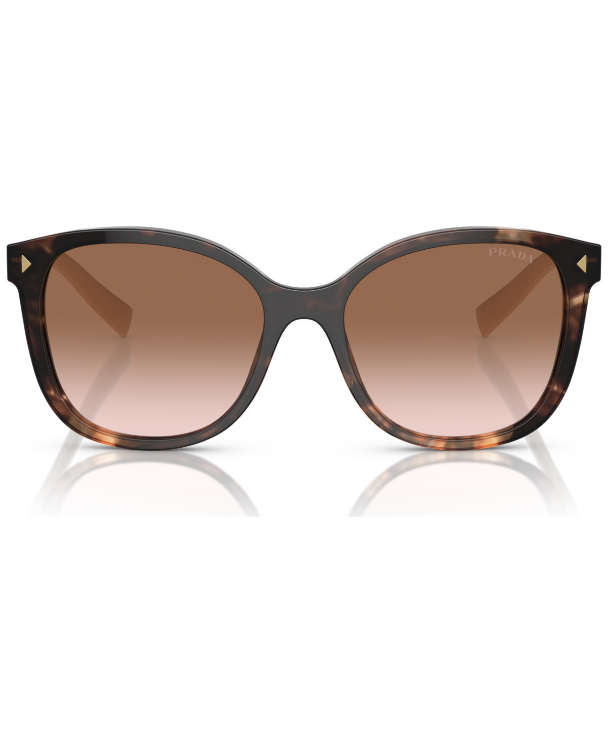 Prada Tortoiseshell-effect Square-frame Sunglasses In Caramel Tortoise