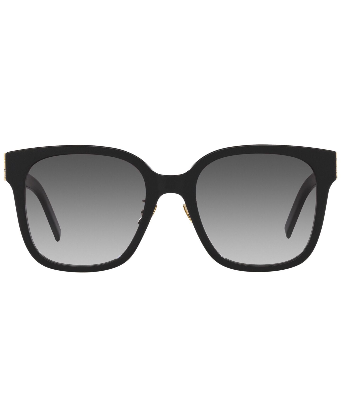 Женские солнцезащитные очки Saint Laurent Gradient Sunglasses, SL M105, цвет: Чёрный — фото 3