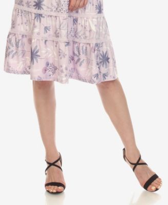 Women's Floral Short Sleeve Knee Length Dress