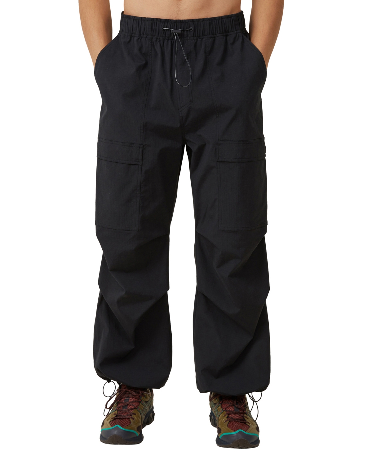 Cotton On Men's Parachute Utility Pants In Black Utility Cargo