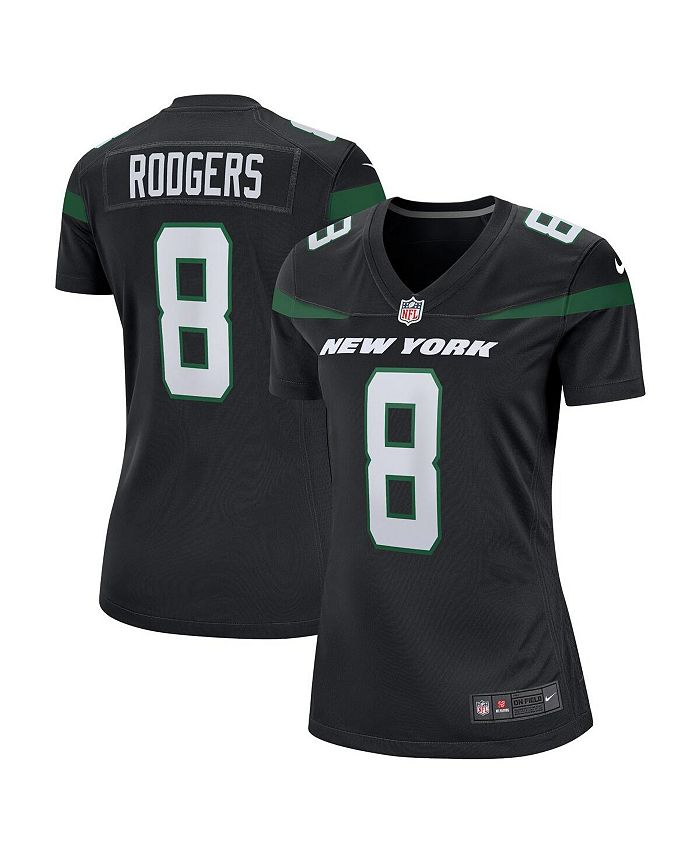 Nike Women's Aaron Rodgers Black New York Jets Game Jersey - Macy's