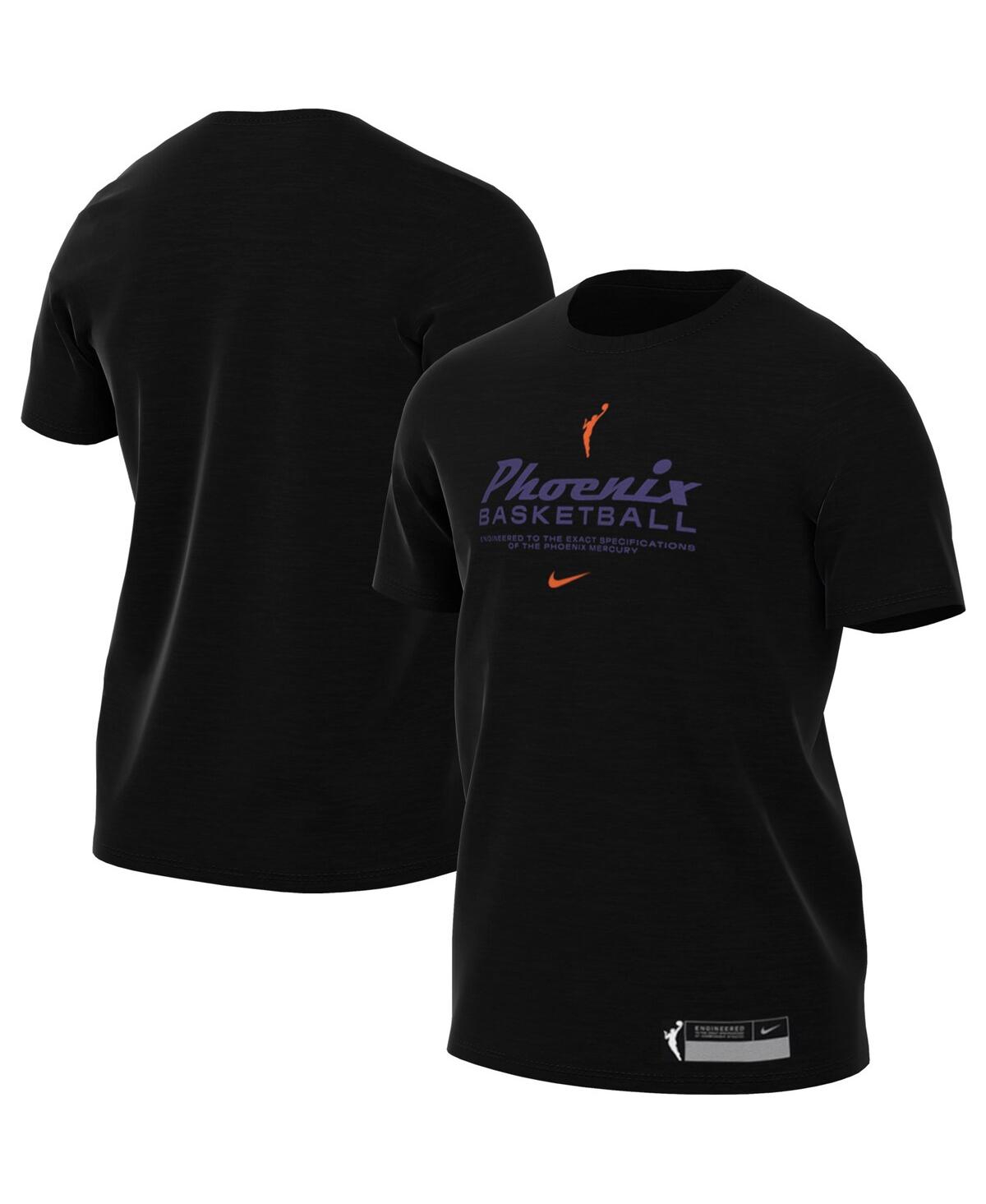 Shop Nike Men's  Black Phoenix Mercury On Court Legend Essential Practice T-shirt