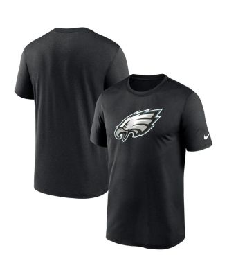 Men's Black Philadelphia Eagles Legend Logo Performance T-shirt
