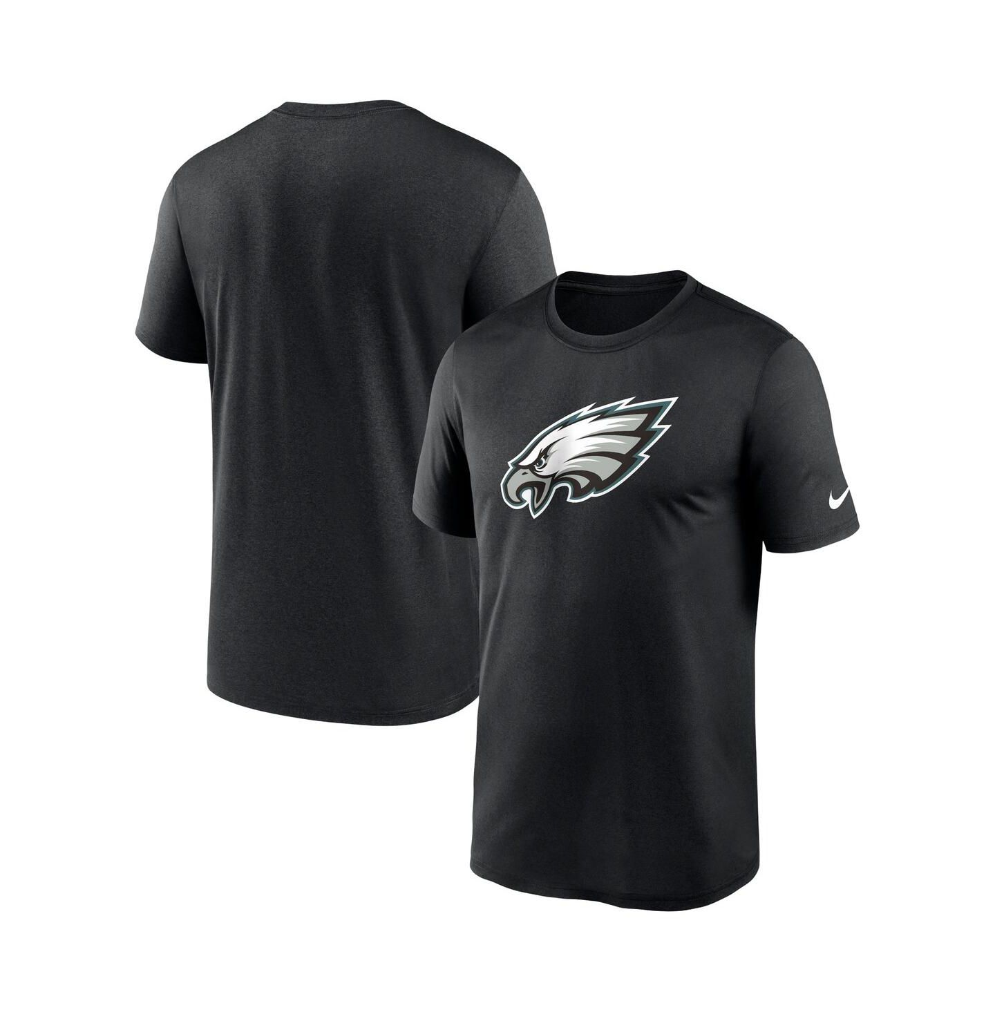 Мужская футболка Nike Black Philadelphia Eagles Legend Logo Performance — фото 2