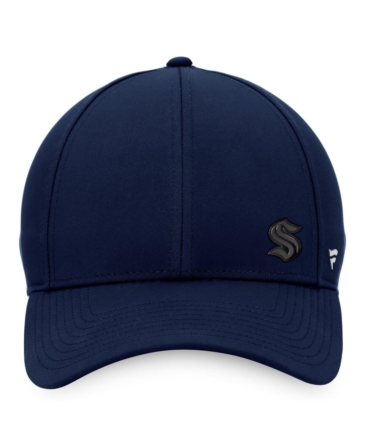Shop Fanatics Women's  Deep Sea Blue Seattle Kraken Authentic Pro Road Structured Adjustable Hat