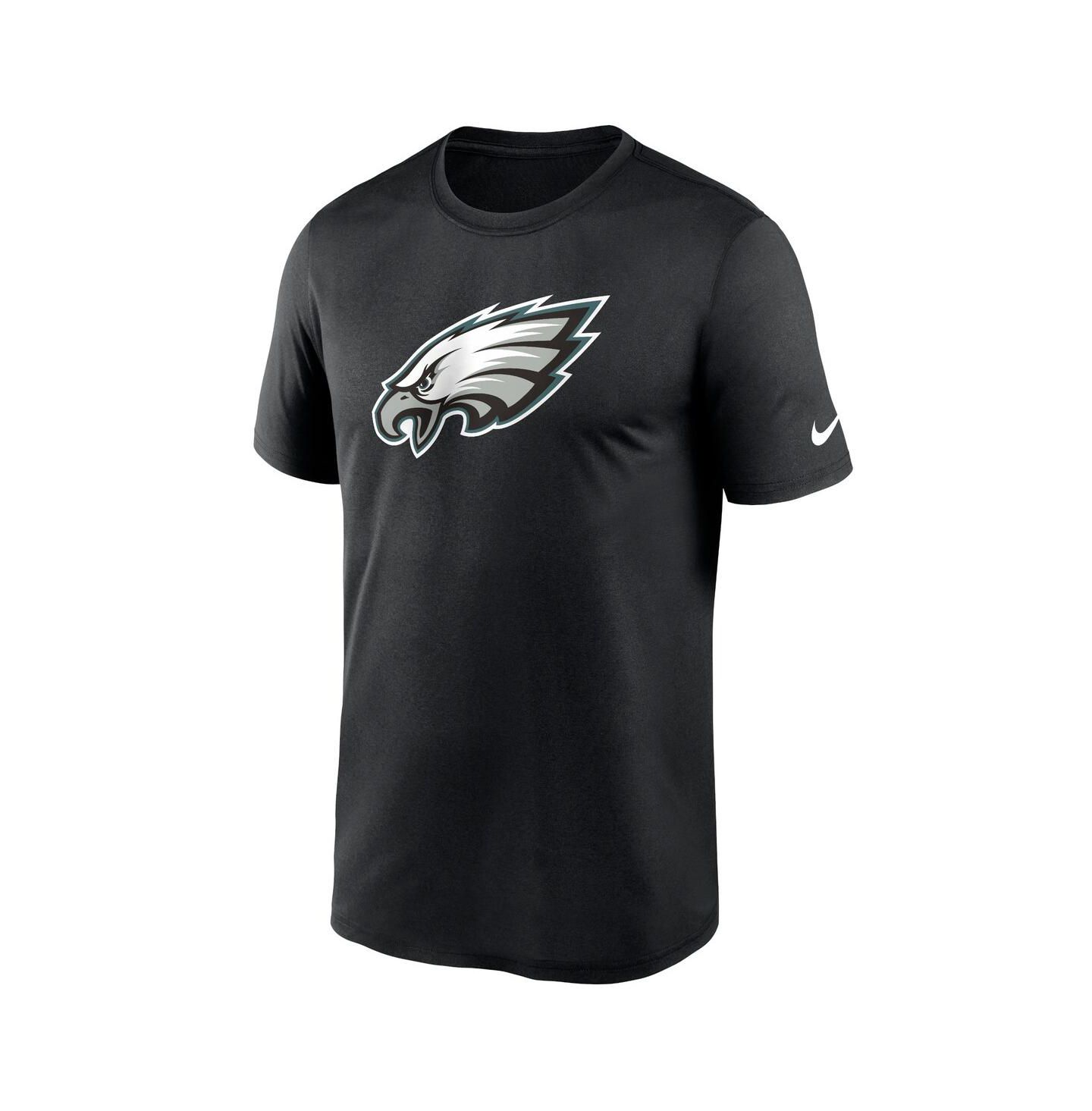 Мужская футболка Nike Black Philadelphia Eagles Legend Logo Performance — фото 3