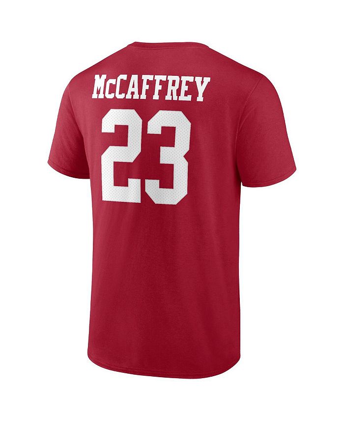Fanatics Men's Branded Christian McCaffrey Scarlet San Francisco 49ers ...