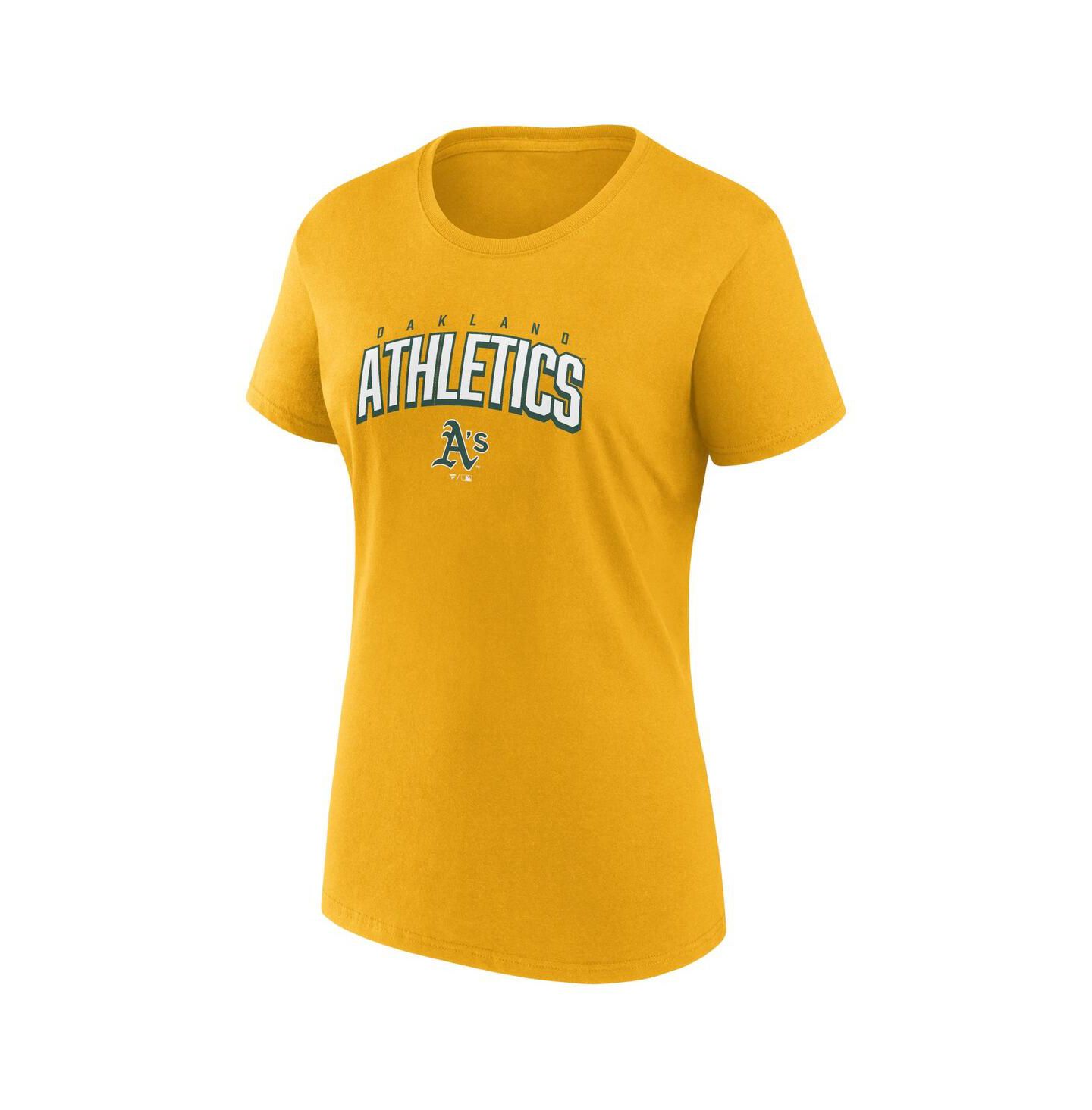 Женские футболки Fanatics Green, Gold Oakland Athletics Fan T-shirt Combo Set — фото 5